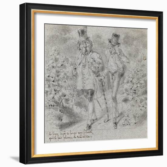 Animaux illustrés-null-Framed Giclee Print