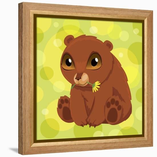 Anime Bear Cub-Harry Briggs-Framed Premier Image Canvas