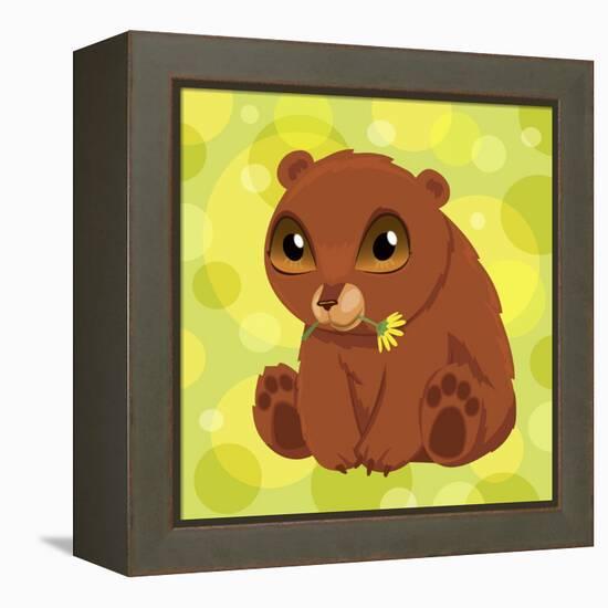 Anime Bear Cub-Harry Briggs-Framed Premier Image Canvas