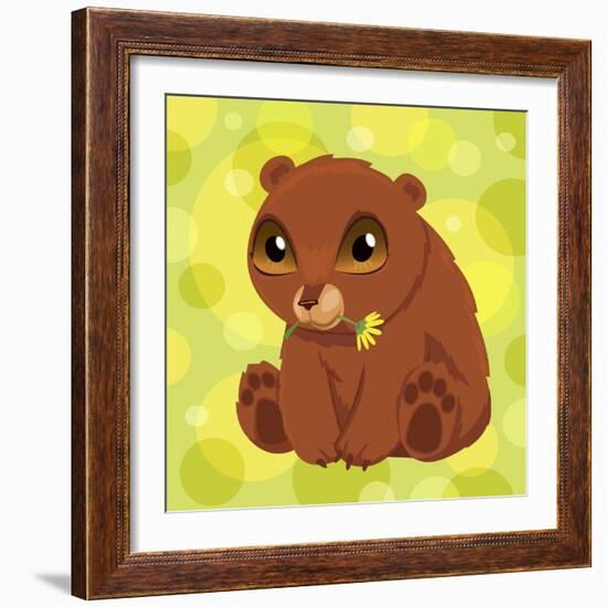 Anime Bear Cub-Harry Briggs-Framed Giclee Print