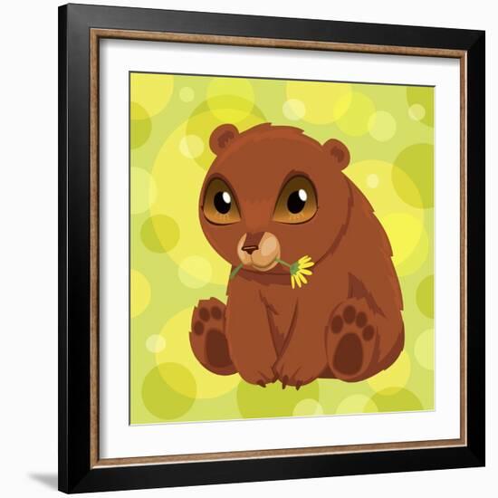 Anime Bear Cub-Harry Briggs-Framed Giclee Print