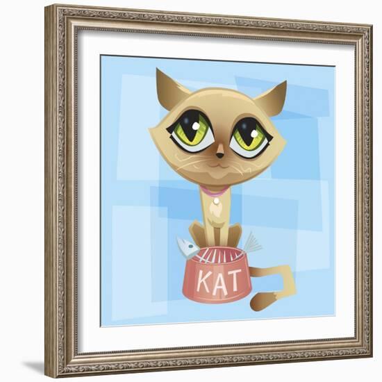 Anime Cat-Harry Briggs-Framed Premium Giclee Print