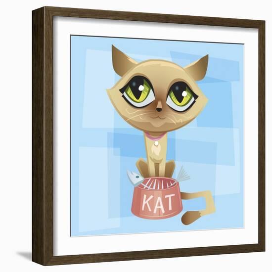 Anime Cat-Harry Briggs-Framed Premium Giclee Print