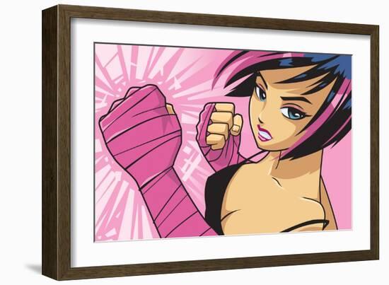 Anime Fighter-Harry Briggs-Framed Premium Giclee Print