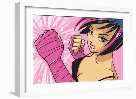 Anime Fighter-Harry Briggs-Framed Premium Giclee Print