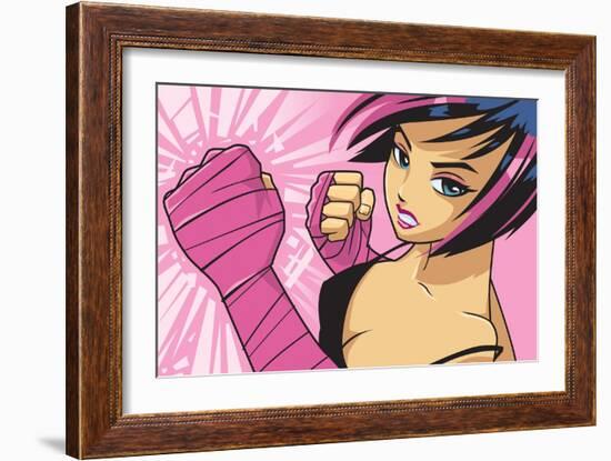 Anime Fighter-Harry Briggs-Framed Giclee Print