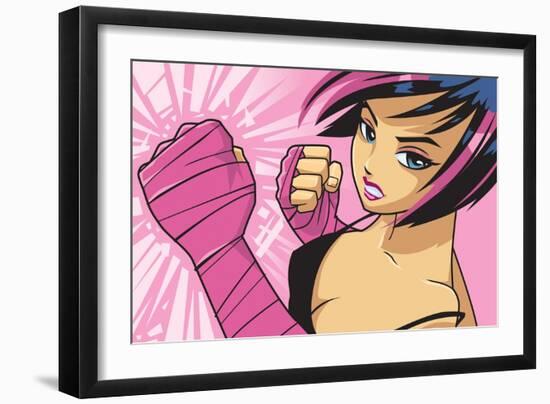 Anime Fighter-Harry Briggs-Framed Giclee Print