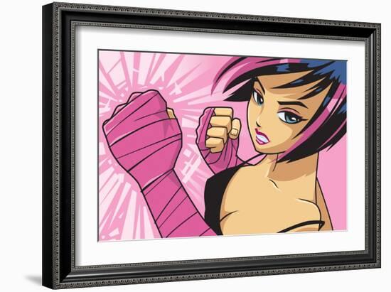 Anime Fighter-Harry Briggs-Framed Giclee Print