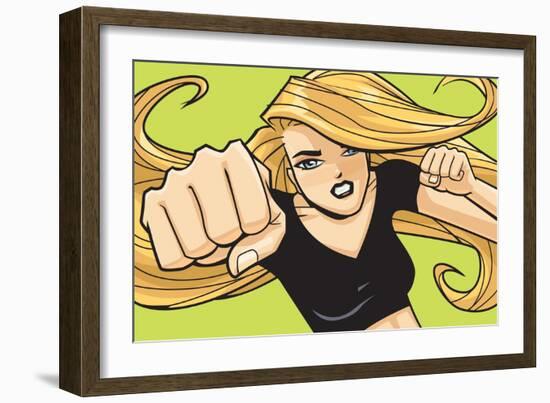 Anime Fighter-Harry Briggs-Framed Premium Giclee Print