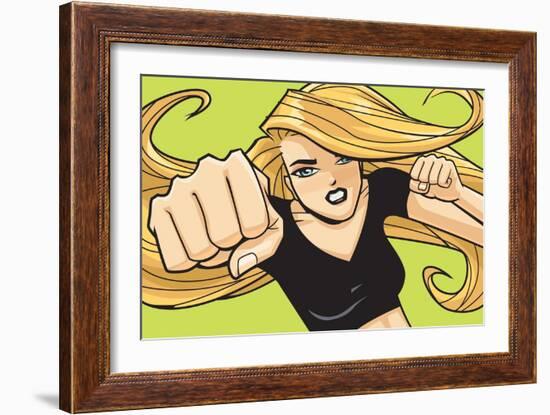 Anime Fighter-Harry Briggs-Framed Premium Giclee Print