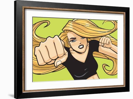 Anime Fighter-Harry Briggs-Framed Premium Giclee Print