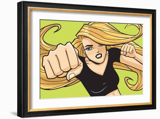 Anime Fighter-Harry Briggs-Framed Premium Giclee Print