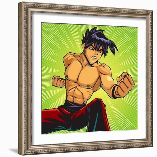 Anime Fighter-Harry Briggs-Framed Giclee Print