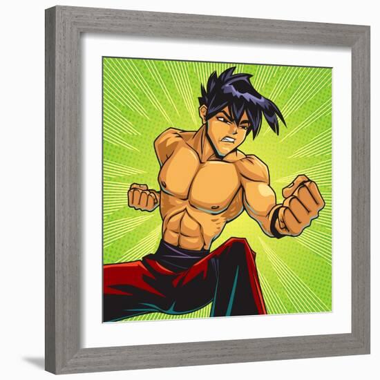 Anime Fighter-Harry Briggs-Framed Giclee Print