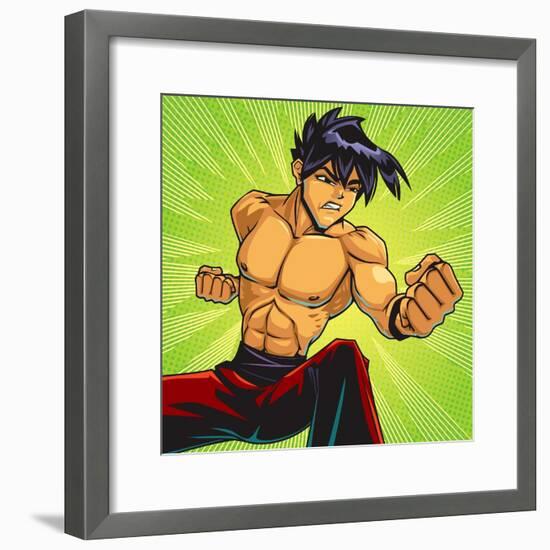 Anime Fighter-Harry Briggs-Framed Giclee Print