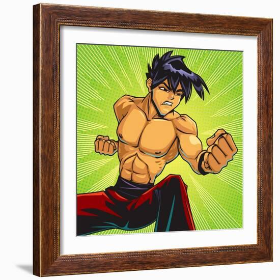 Anime Fighter-Harry Briggs-Framed Giclee Print