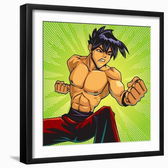 Anime Fighter-Harry Briggs-Framed Giclee Print