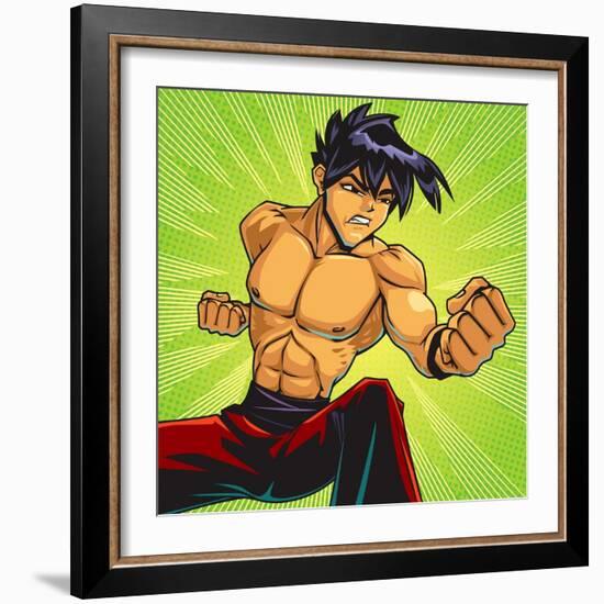 Anime Fighter-Harry Briggs-Framed Giclee Print