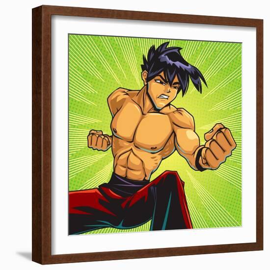 Anime Fighter-Harry Briggs-Framed Giclee Print