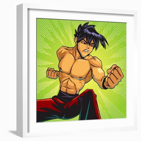 Anime Fighter-Harry Briggs-Framed Giclee Print