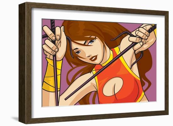 Anime Fighter-Harry Briggs-Framed Giclee Print