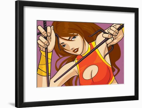 Anime Fighter-Harry Briggs-Framed Giclee Print