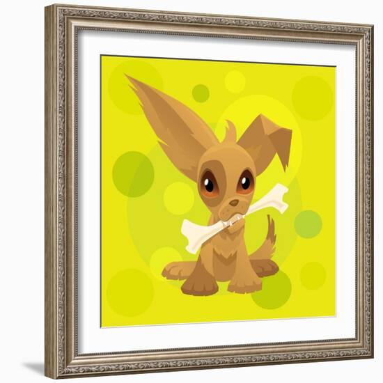 Anime Puppy-Harry Briggs-Framed Premium Giclee Print