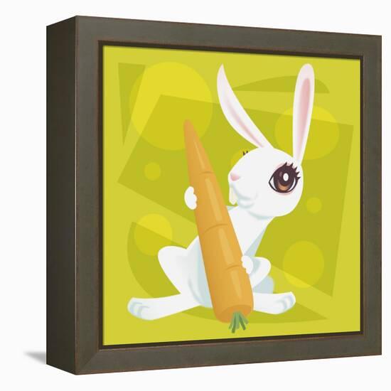 Anime Rabbit-Harry Briggs-Framed Premier Image Canvas