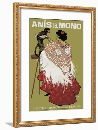 Anis Del Mono-Ramon Casas i Carbo-Framed Art Print