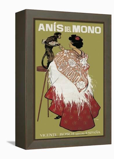 Anis Del Mono-Ramon Casas i Carbo-Framed Stretched Canvas