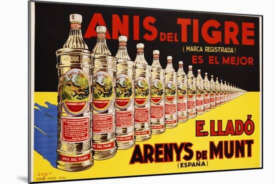 Anis Del Tigre Alcoholic Beverage Poster-Zsolt-Mounted Giclee Print