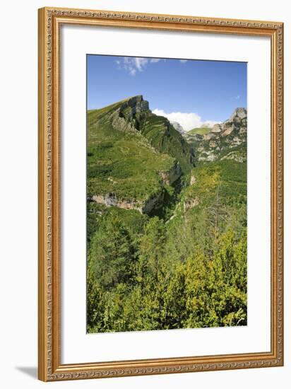 Anisclo Canyon and Eroded Karst Mondoto Peak, Ordesa and Monte Perdido Nat'l Pk, Huesca, Spain-Nick Upton-Framed Photographic Print