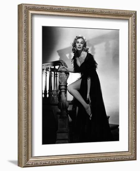 Anita Ekberg, 1953 (b/w photo)-null-Framed Photo