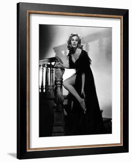 Anita Ekberg, 1953 (b/w photo)-null-Framed Photo