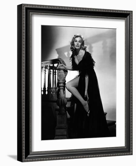 Anita Ekberg, 1953 (b/w photo)-null-Framed Photo