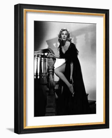 Anita Ekberg, 1953 (b/w photo)-null-Framed Photo