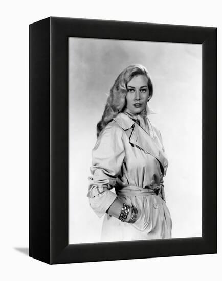 Anita Ekberg, 1957- 1958 (b/w photo)-null-Framed Stretched Canvas