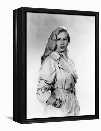 Anita Ekberg, 1957- 1958 (b/w photo)-null-Framed Stretched Canvas
