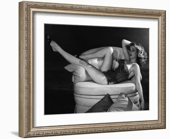 Anita Ekberg (b/w photo)-null-Framed Photo