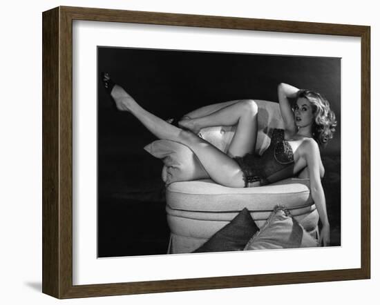 Anita Ekberg (b/w photo)-null-Framed Photo