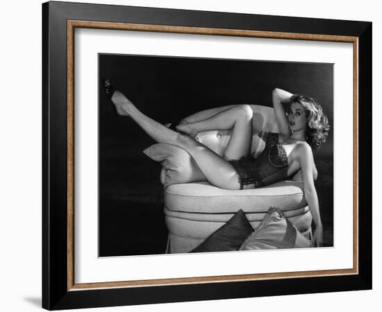 Anita Ekberg (b/w photo)-null-Framed Photo