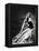 Anita Ekberg Hollywood sex symbol actress (b/w photo)-null-Framed Stretched Canvas