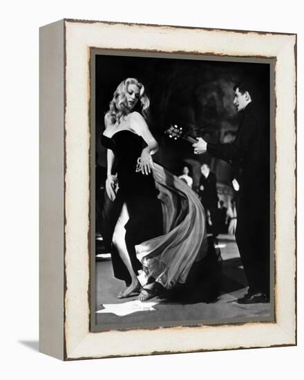 Anita Ekberg, La Dolce Vita, Federico Fellini, 1960 (b/w photo)-null-Framed Stretched Canvas