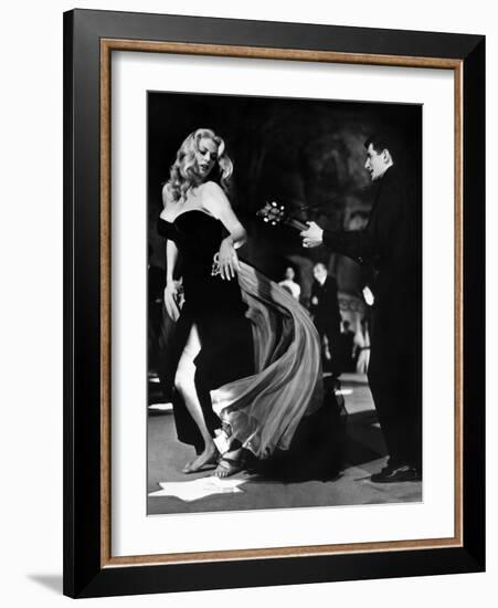 Anita Ekberg, La Dolce Vita, Federico Fellini, 1960 (b/w photo)-null-Framed Photo