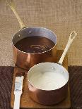 A Cup of Espresso on a Wooden Bowl with Coffee Beans-Anita Oberhauser-Laminated Photographic Print