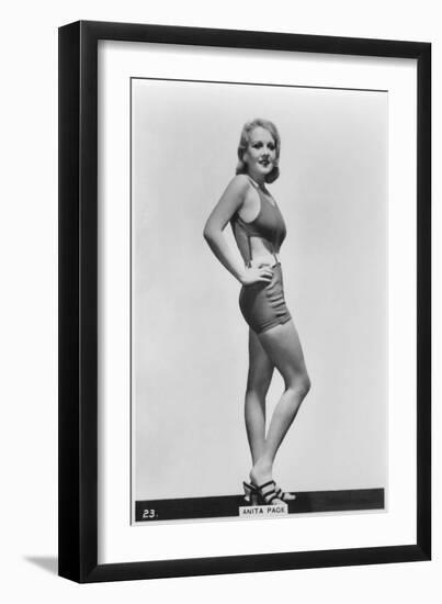 Anita Page, American Film Actress, C1938-null-Framed Giclee Print