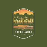 Everglades National Park Emblem Patch Icon Illustration-anjar suwarno-Laminated Photographic Print