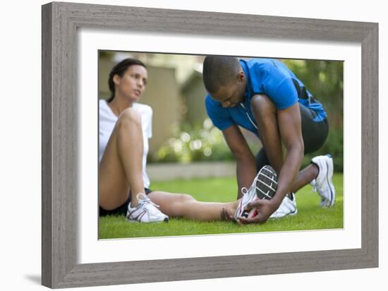 Ankle Injury-Science Photo Library-Framed Photographic Print