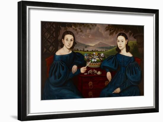 Ann and Eliza Dusenberry, 1838-Orlando Hand Bears-Framed Giclee Print