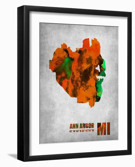 Ann Arbor Michigan-NaxArt-Framed Art Print